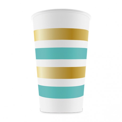 Vaso 9 Oz.  Plateado  8 Pza.