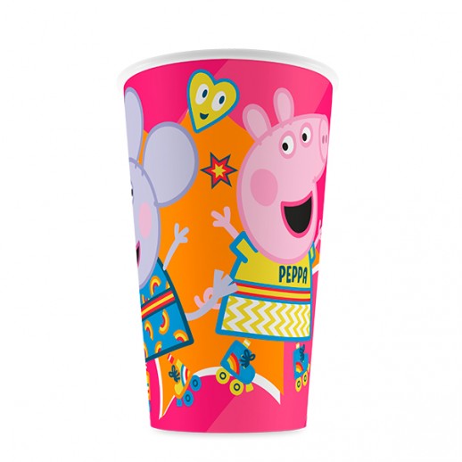 Vaso 9"  Peppa Pig  6 Pza