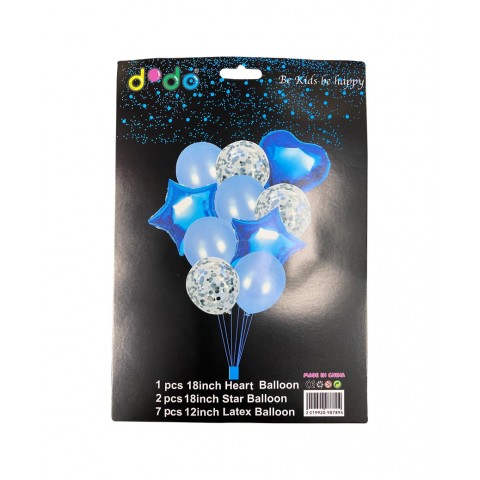 Set Globos Colores Celestes  # 12