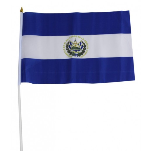 Bandera De Mano "El Salvador" 30 X 45