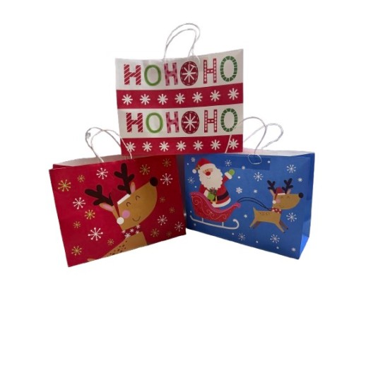 Bolsa Rectangular Mediana Diseño Navideño 30X40