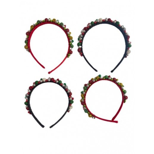 Diademas Navideñas Con Cascabeles