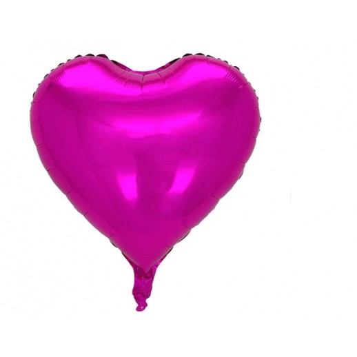 Globo Foil Corazón Fucsia