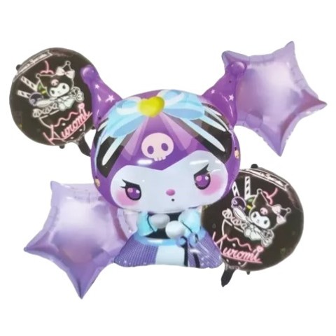 Set Globo Kuromi 5 Pza