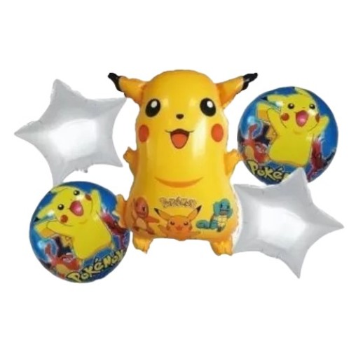 Set Globo Pikachu 5Pza