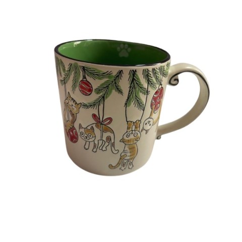 Tazas Jumbo Gatos Navideños