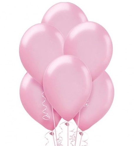 Globos de color rosa claro, 100 unidades, 18, 12, 5 pulgadas, globos rosas  de diferentes tamaños, globos de látex grandes de color rosa pastel, kit de