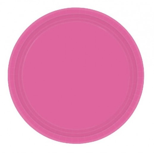 Plato 9"  Fucsia 8Pza