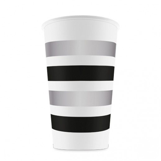 Vaso 9 Oz.  Plateado  8 Pza.