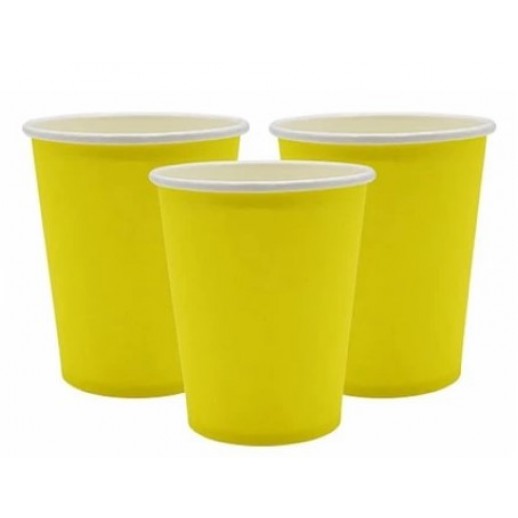 Vaso 9 Oz  Amarillo 8Pza