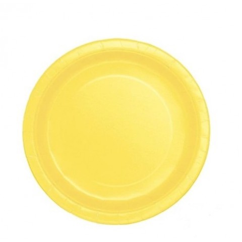 Plato Amarillo 7" 8 Pza