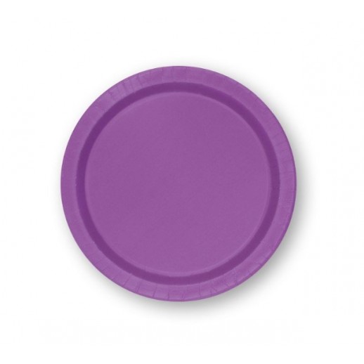 Plato Morado 7" 8 Pza