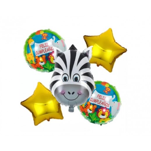 Set Globo "Zebra" 5Pza