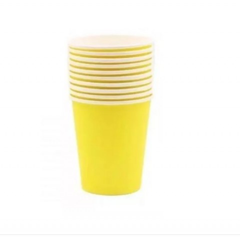 Vaso 9 Oz Amarillo 8 Pza