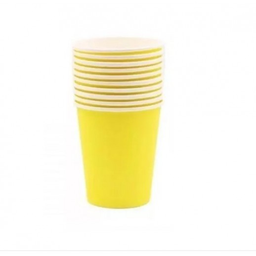 Vaso 9 Oz Amarillo 8 Pza