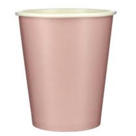 Vaso 9 Oz Rosa Viejo 8 Pza