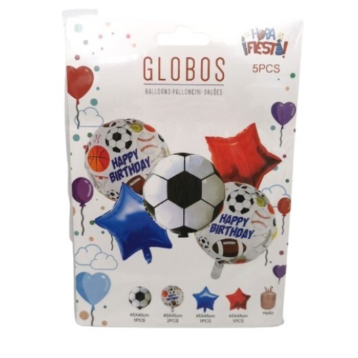 Set Globo Futbol Con Estrellas