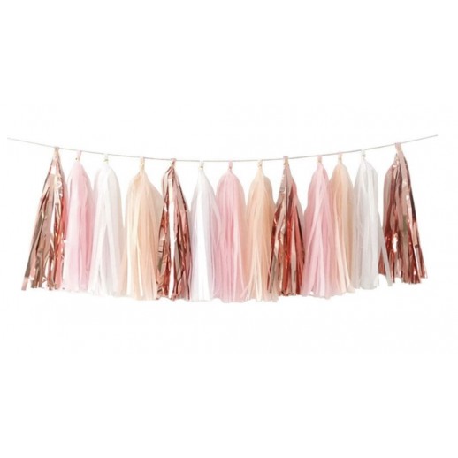 Tassel Rosa Combinado  20 Pza