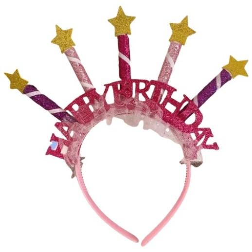 Diadema Happy Birthday Estilo Velitas