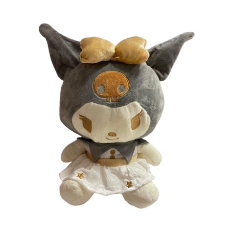 Peluche Kuromi Gris Con Dorado